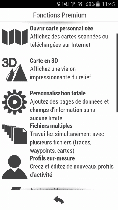 Fonctions premium twonav