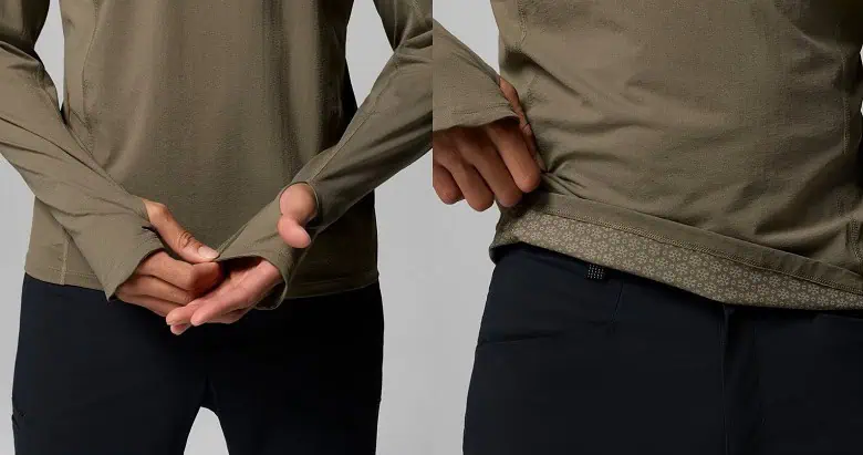 Présentation du T-Shirt à manches longues Diamond Peak Pro par le mannequin Columbia