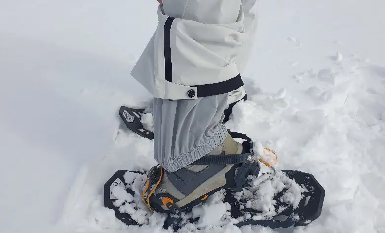 Vue des guêtres intégrées au Torque