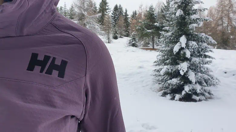Softshell testée dans la neige