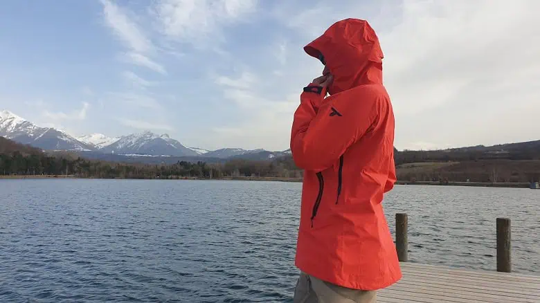Veste Saudan pro en plein vent