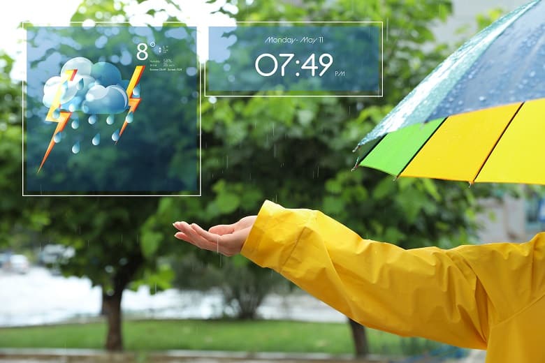 les applis météo sur smartphone pour savoir quand il va pleuvoir