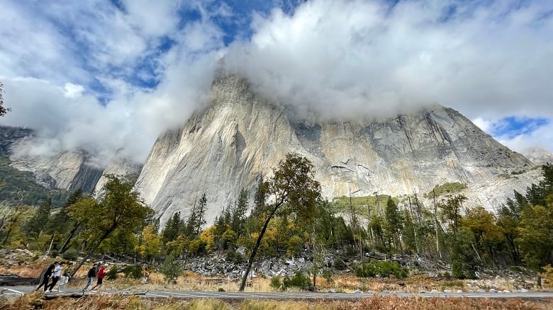 vue sur la paroi de El Capitan
