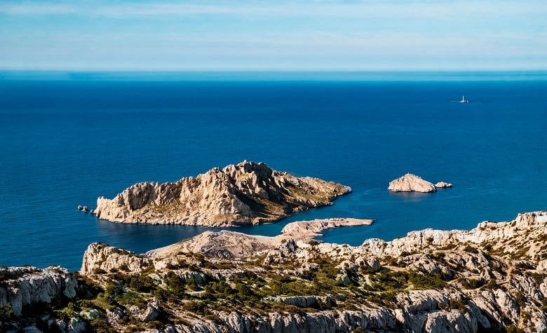 la vue sur l'île maire