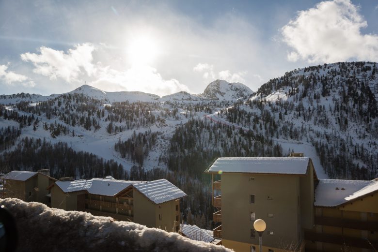 Paysages de la station de ski d'isola 2000 en France