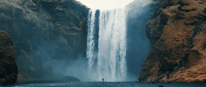 panorama d'une cascade